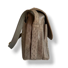 Load image into Gallery viewer, Vintage Ostrich Shoulder Bag in Sage Khaki
