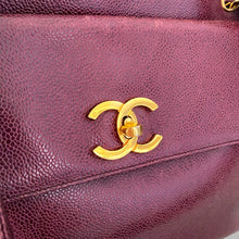 Load image into Gallery viewer, Chanel Vintage Caviar Leather Shoulder Bag with Gold-Plated Hardware | Early 1990s
