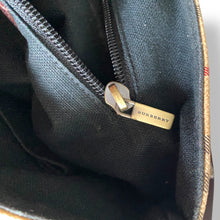 Load image into Gallery viewer, Vintage Burberry Unisex Leather &amp; Nova Check Messenger Bag
