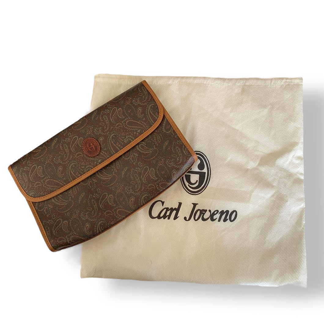 Vintage Carl Joveno Paisley Clutch Bag