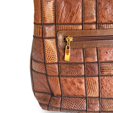 Load image into Gallery viewer, Vintage Exotic Patchwork Top Handle Bag
