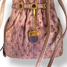 Load image into Gallery viewer, Vintage Ostrich Bucket Bag – Rare &amp; Remarkable
