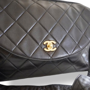 Vintage Chanel Quilted Lambskin Flap Bag with Tassel & Knotted Strap