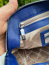 Load image into Gallery viewer, A Via La Moda “Kim” Midnight Blue Ostrich Leg Crossbody
