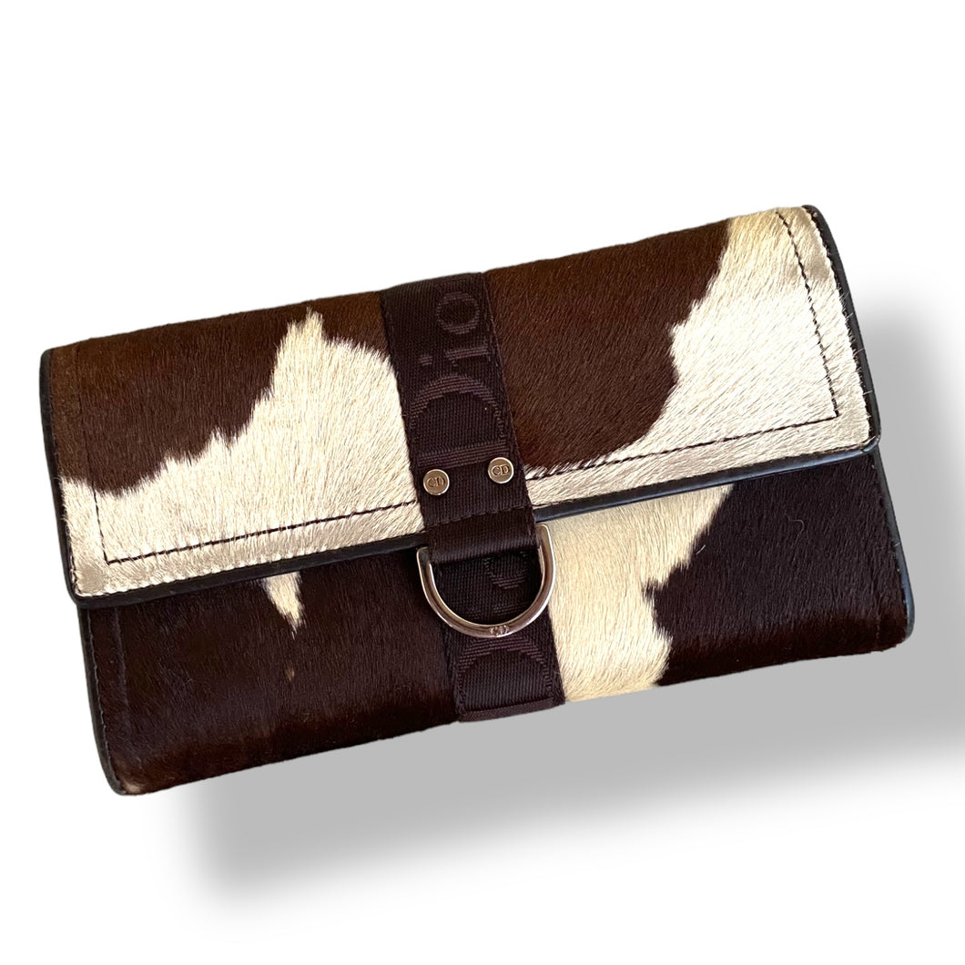 Quirky Vintage Christian Dior Pony Hair Wallet