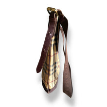 Load image into Gallery viewer, Vintage Burberry Unisex Leather &amp; Nova Check Messenger Bag
