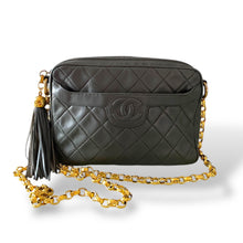 Load image into Gallery viewer, Vintage Chanel Quilted Lambskin Camera Bag with Gold-Plated Hardware | Early 1990s
