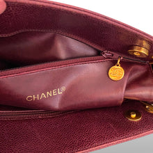 Load image into Gallery viewer, Chanel Vintage Caviar Leather Shoulder Bag with Gold-Plated Hardware | Early 1990s
