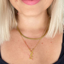 Load image into Gallery viewer, Beautiful Vintage YSL Logo Charm Necklace
