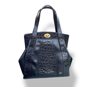 Stunning Vintage Hanae Mori Leather Hand Bag