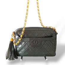 Load image into Gallery viewer, Vintage Chanel Quilted Lambskin Camera Bag with Gold-Plated Hardware | Early 1990s

