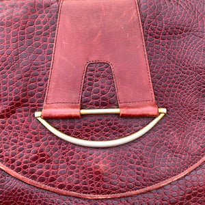 Stunning Burgundy Leather Handbag