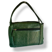 Load image into Gallery viewer, Vintage Green Ostrich Satchel
