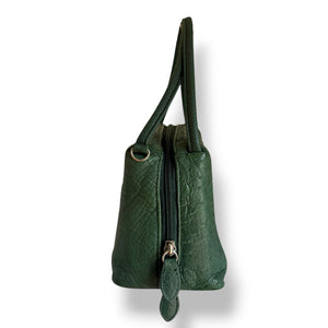 Vintage Green Ostrich Satchel