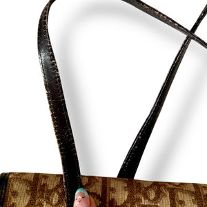 Christian Dior Monogram Top-Handle Tote – Rare Vintage Collectible
