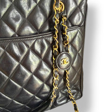 Load image into Gallery viewer, CHANEL Quilted Lambskin Shoulder Tote, c.1986–1988
