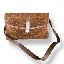 Load image into Gallery viewer, 1970&#39;s Givenchy Monogram Suede Cross Body Bag
