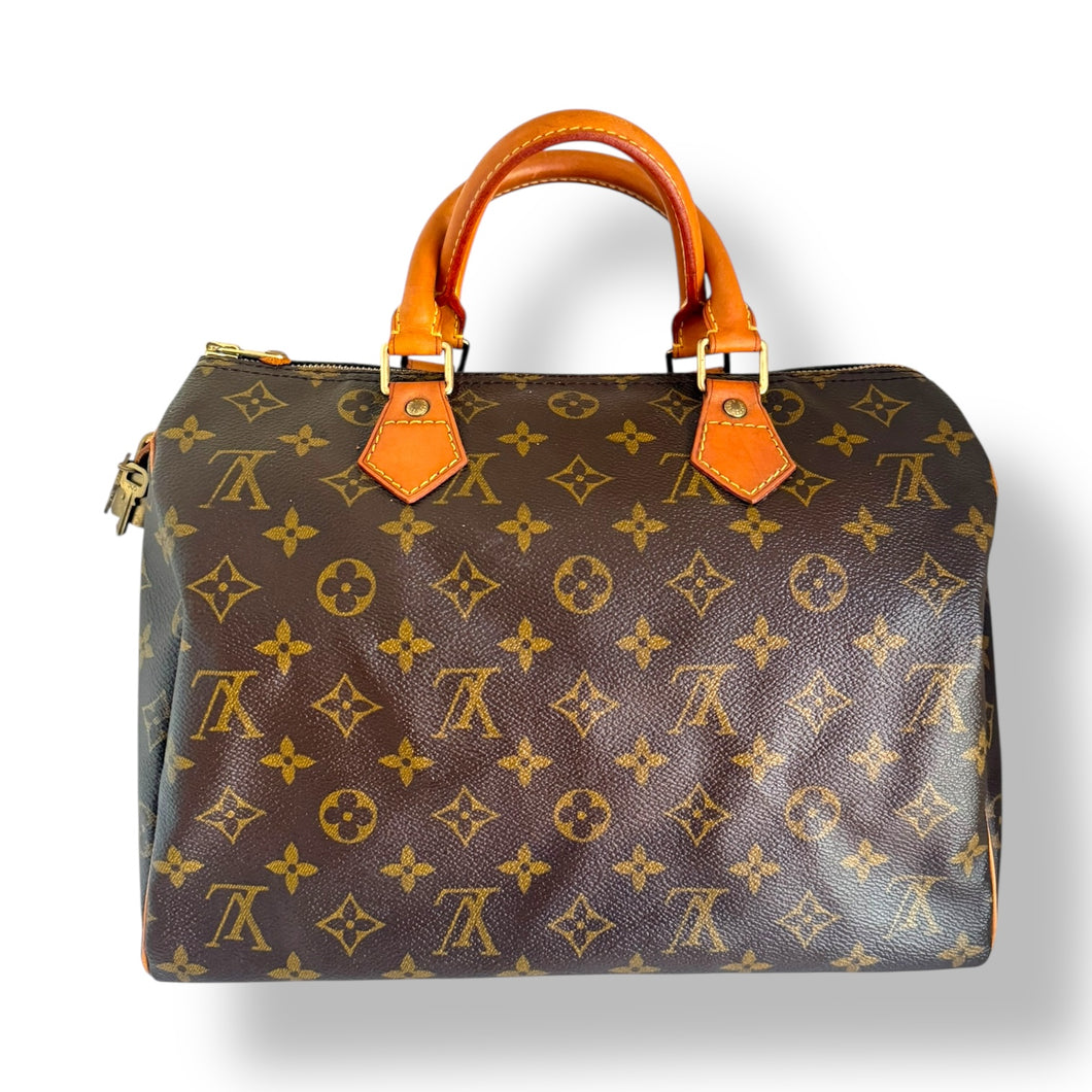 Vintage Louis Vuitton Monogram Speedy 25 – with Lock & Key
