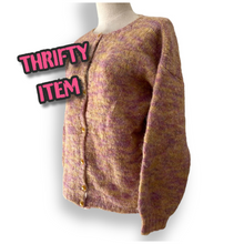 Load image into Gallery viewer, Vintage Pink Hand Knitted Cardigan
