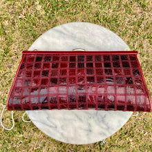 Load image into Gallery viewer, Vintage Patchwork Crocodile Leather Clutch, c. 1980s
