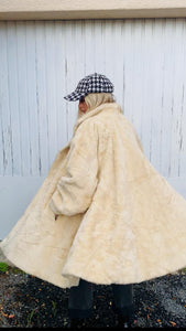 Vintage Italian Faux Fur Coat