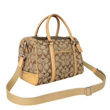 Load image into Gallery viewer, Coach Signature Canvas Satchel with Crossbody Strap
