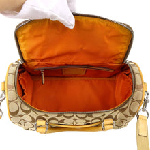 Load image into Gallery viewer, Coach Signature Canvas Satchel with Crossbody Strap
