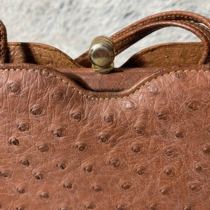 Vintage Corbeau Ostrich Skin Bag – Vintage Swag SA