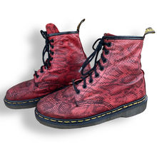 Load image into Gallery viewer, Gorgeous Vintage Made in England Snakeskin Doc Martens
