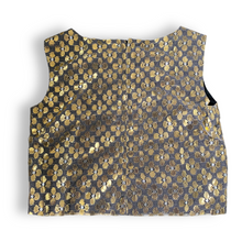 Load image into Gallery viewer, Vintage Cropped Sparkly Vest
