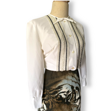 Load image into Gallery viewer, Vintage Frilly Lacey Blouse
