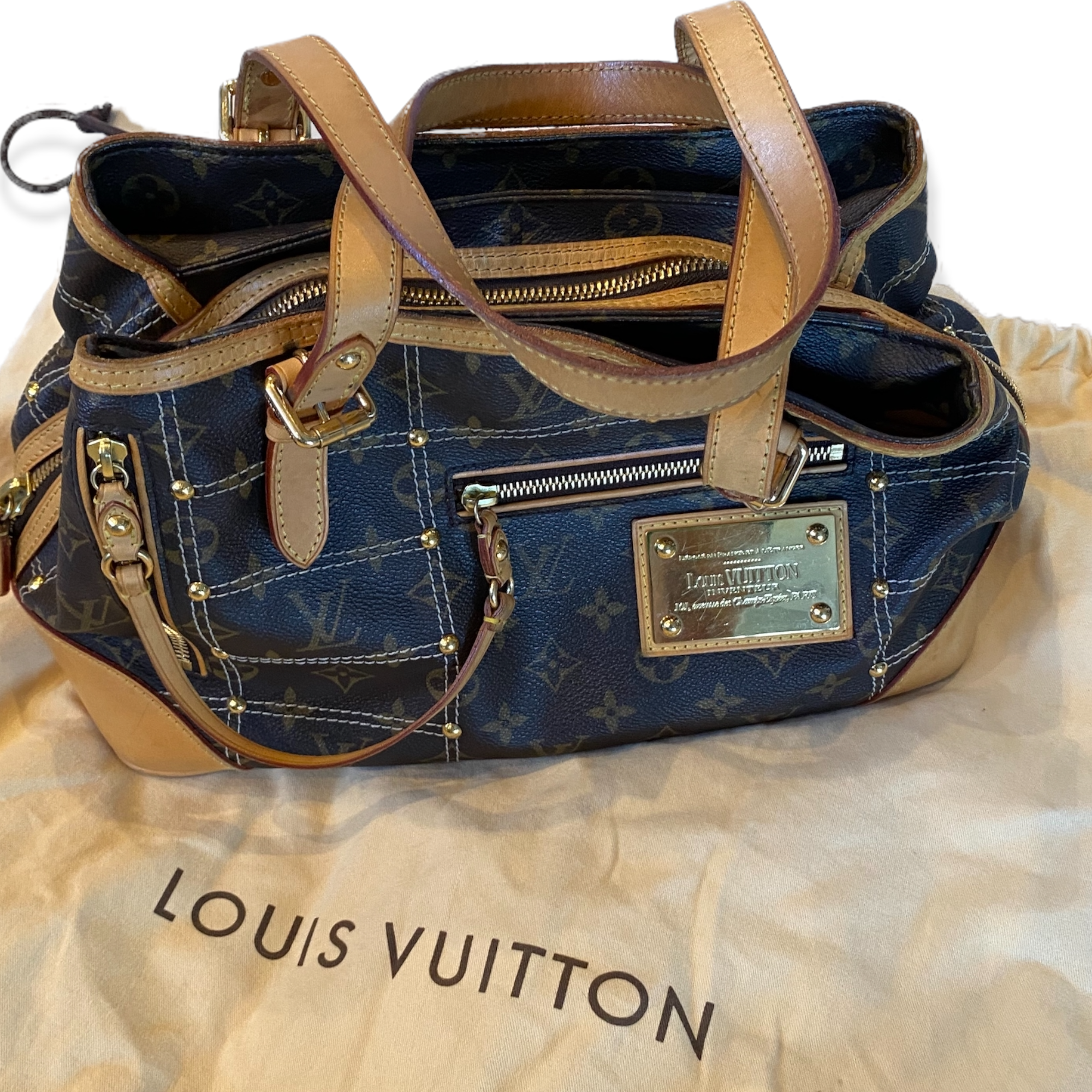 A Limited Edition Louis Vuitton Monogram Riveting Bag by Marc Jacobs